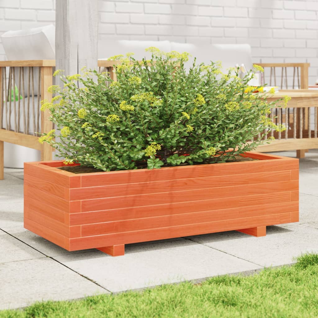 Plantenbak 90x40x26,5 cm massief grenenhout wasbruin is nu te koop bij PeponiXL, paradijselijk wonen!