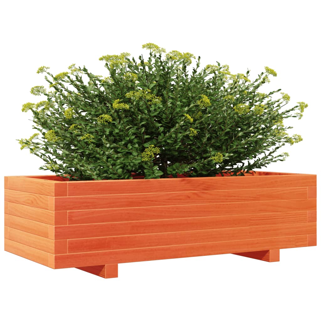 Plantenbak 90x40x26,5 cm massief grenenhout wasbruin is nu te koop bij PeponiXL, paradijselijk wonen!