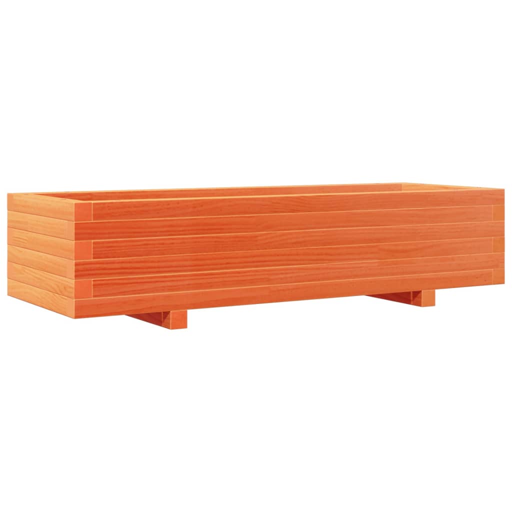 Plantenbak 110x40x26,5 cm massief grenenhout wasbruin is nu te koop bij PeponiXL, paradijselijk wonen!