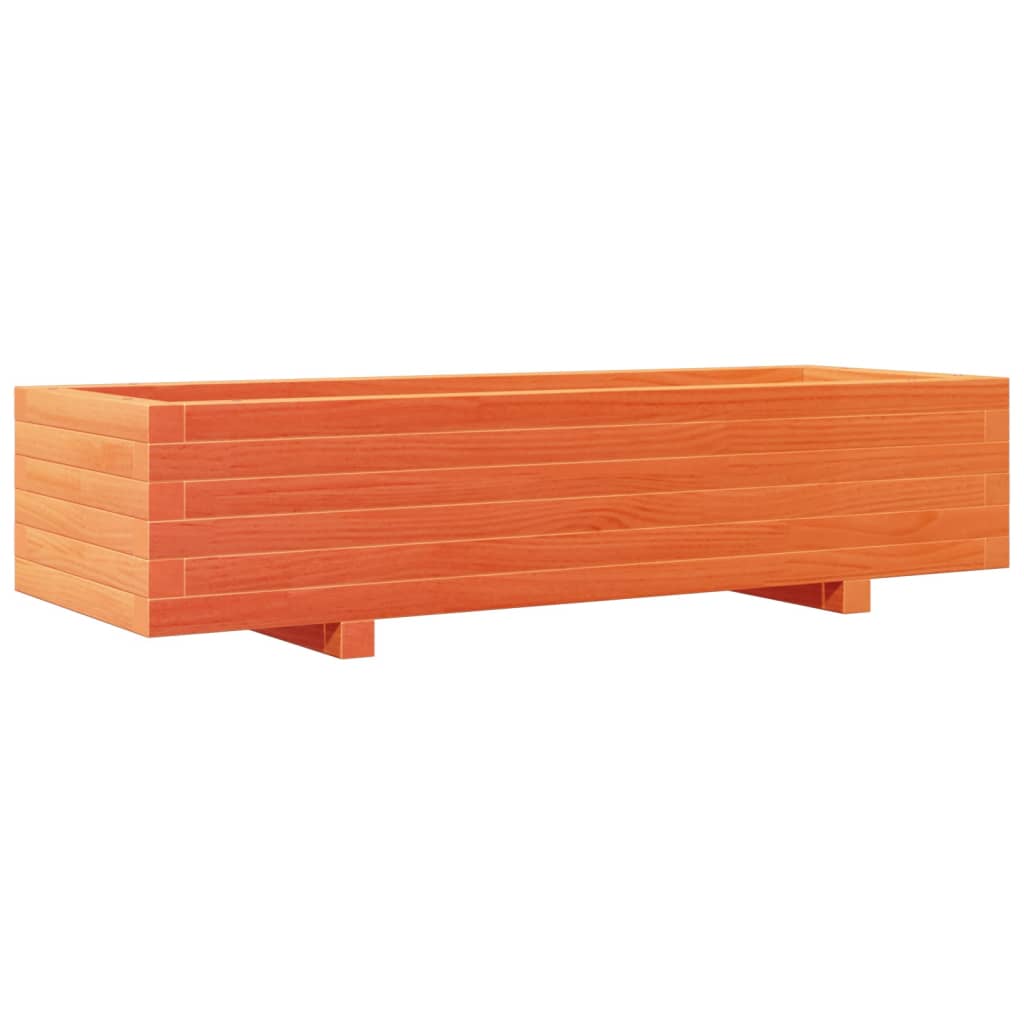 Plantenbak 110x40x26,5 cm massief grenenhout wasbruin is nu te koop bij PeponiXL, paradijselijk wonen!