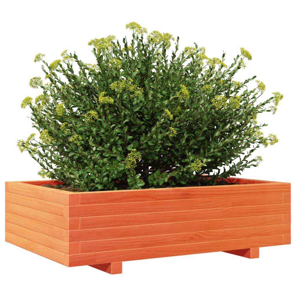 Plantenbak 90x60x26,5 cm massief grenenhout wasbruin is nu te koop bij PeponiXL, paradijselijk wonen!