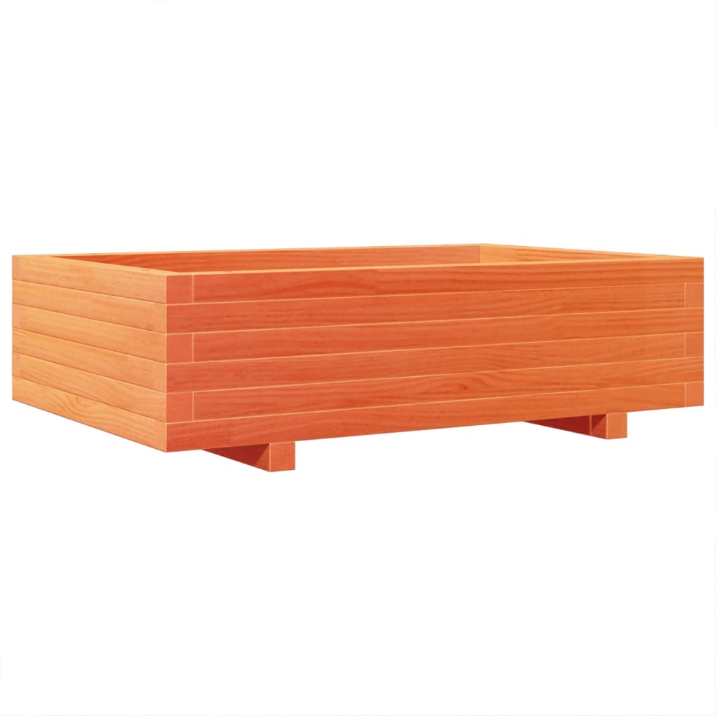 Plantenbak 90x60x26,5 cm massief grenenhout wasbruin is nu te koop bij PeponiXL, paradijselijk wonen!