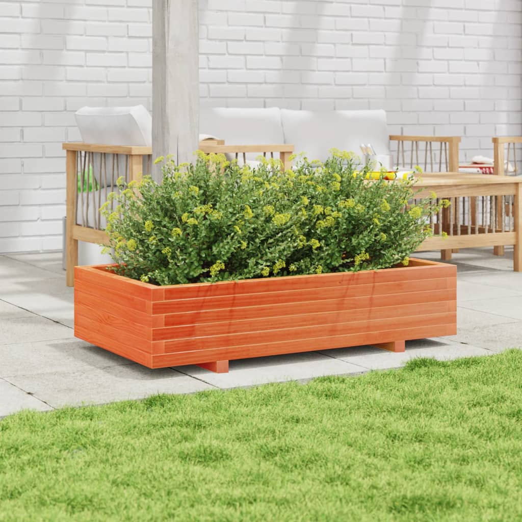 Plantenbak 110x60x26,5 cm massief grenenhout wasbruin is nu te koop bij PeponiXL, paradijselijk wonen!
