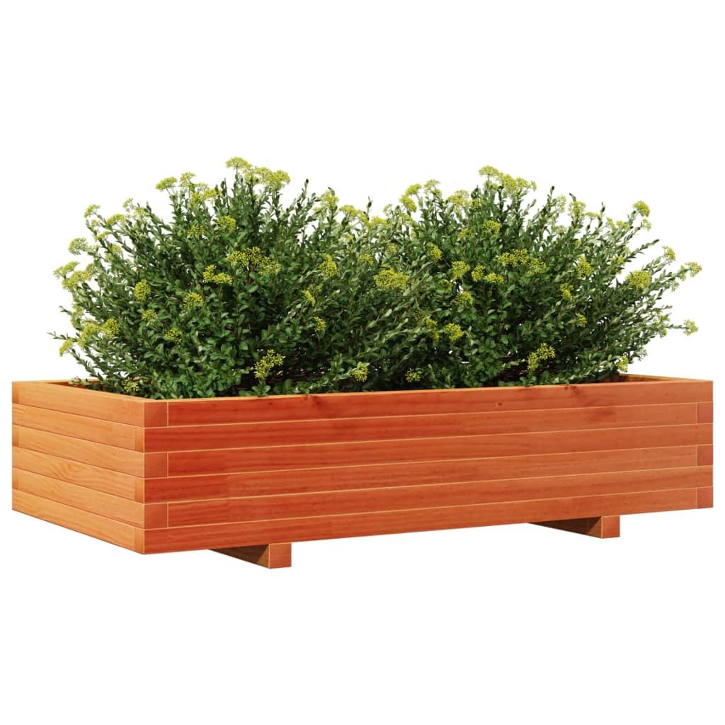 Plantenbak 110x60x26,5 cm massief grenenhout wasbruin is nu te koop bij PeponiXL, paradijselijk wonen!