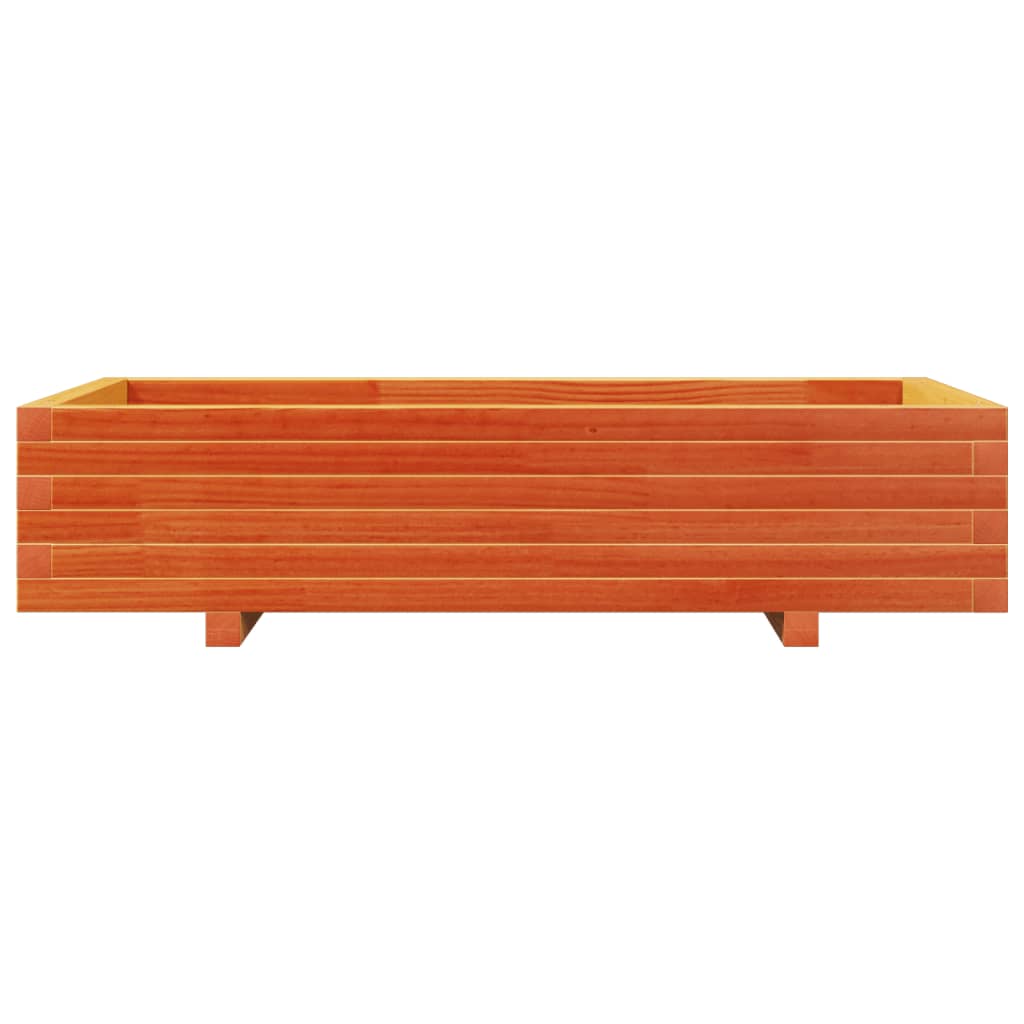 Plantenbak 110x60x26,5 cm massief grenenhout wasbruin is nu te koop bij PeponiXL, paradijselijk wonen!
