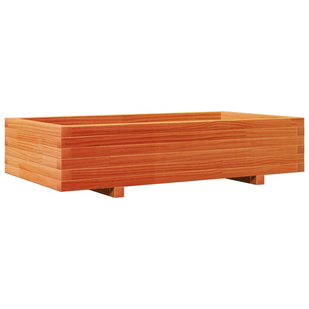 Plantenbak 110x60x26,5 cm massief grenenhout wasbruin is nu te koop bij PeponiXL, paradijselijk wonen!