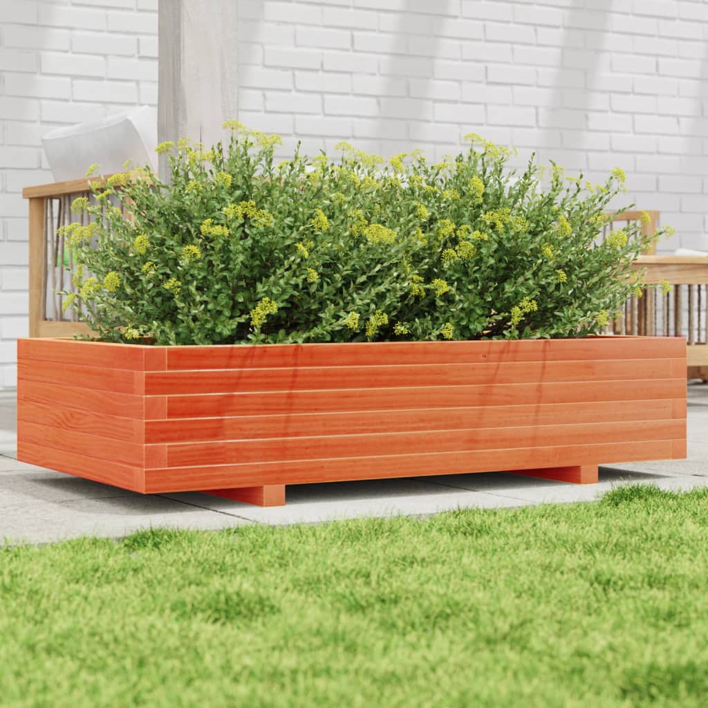 Plantenbak 110x60x26,5 cm massief grenenhout wasbruin is nu te koop bij PeponiXL, paradijselijk wonen!