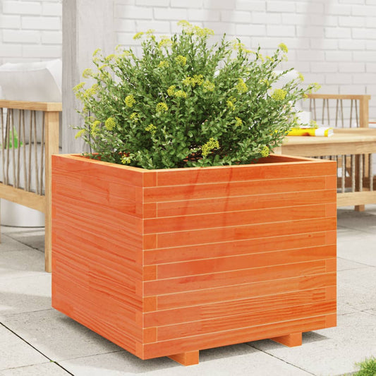 Plantenbak 60x60x49,5 cm massief grenenhout wasbruin is nu te koop bij PeponiXL, paradijselijk wonen!