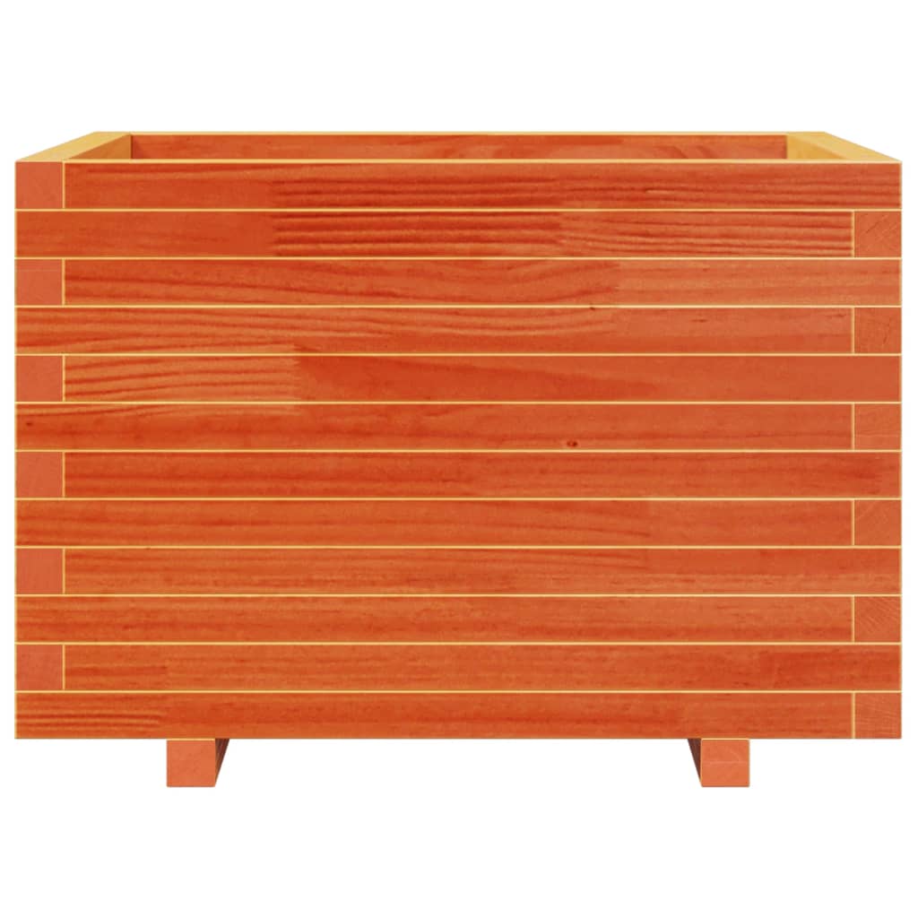 Plantenbak 70x70x49,5 cm massief grenenhout wasbruin is nu te koop bij PeponiXL, paradijselijk wonen!