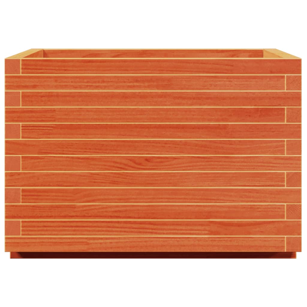 Plantenbak 70x70x49,5 cm massief grenenhout wasbruin is nu te koop bij PeponiXL, paradijselijk wonen!