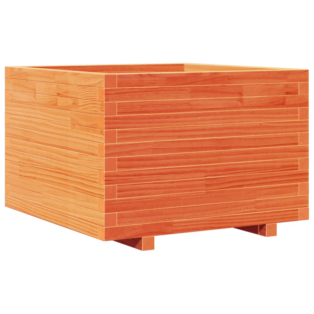 Plantenbak 70x70x49,5 cm massief grenenhout wasbruin is nu te koop bij PeponiXL, paradijselijk wonen!
