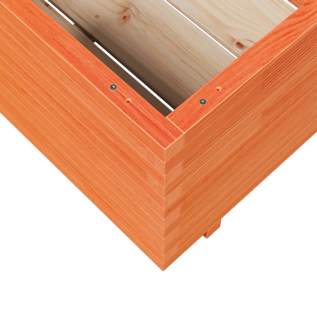 Plantenbak 70x70x49,5 cm massief grenenhout wasbruin is nu te koop bij PeponiXL, paradijselijk wonen!