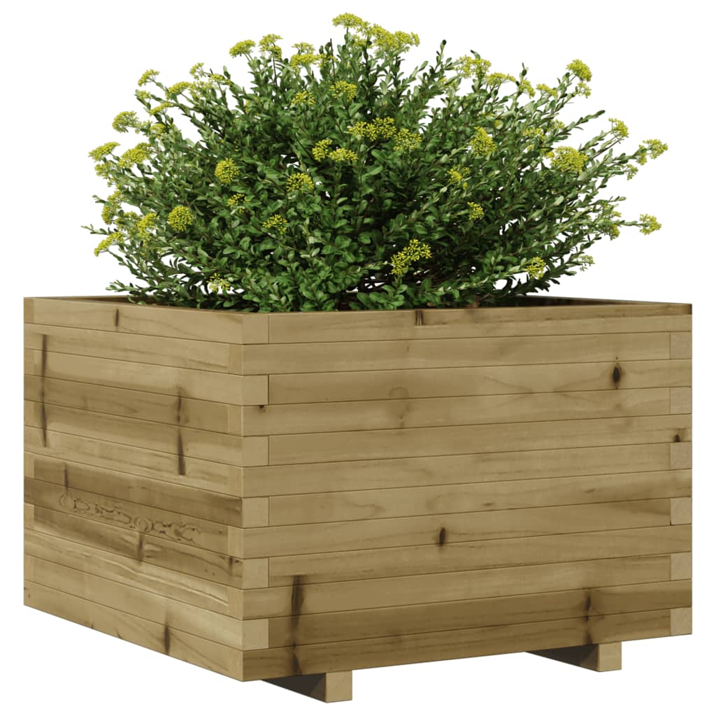 Plantenbak 70x70x49,5 cm geïmpregneerd grenenhout is nu te koop bij PeponiXL, paradijselijk wonen!