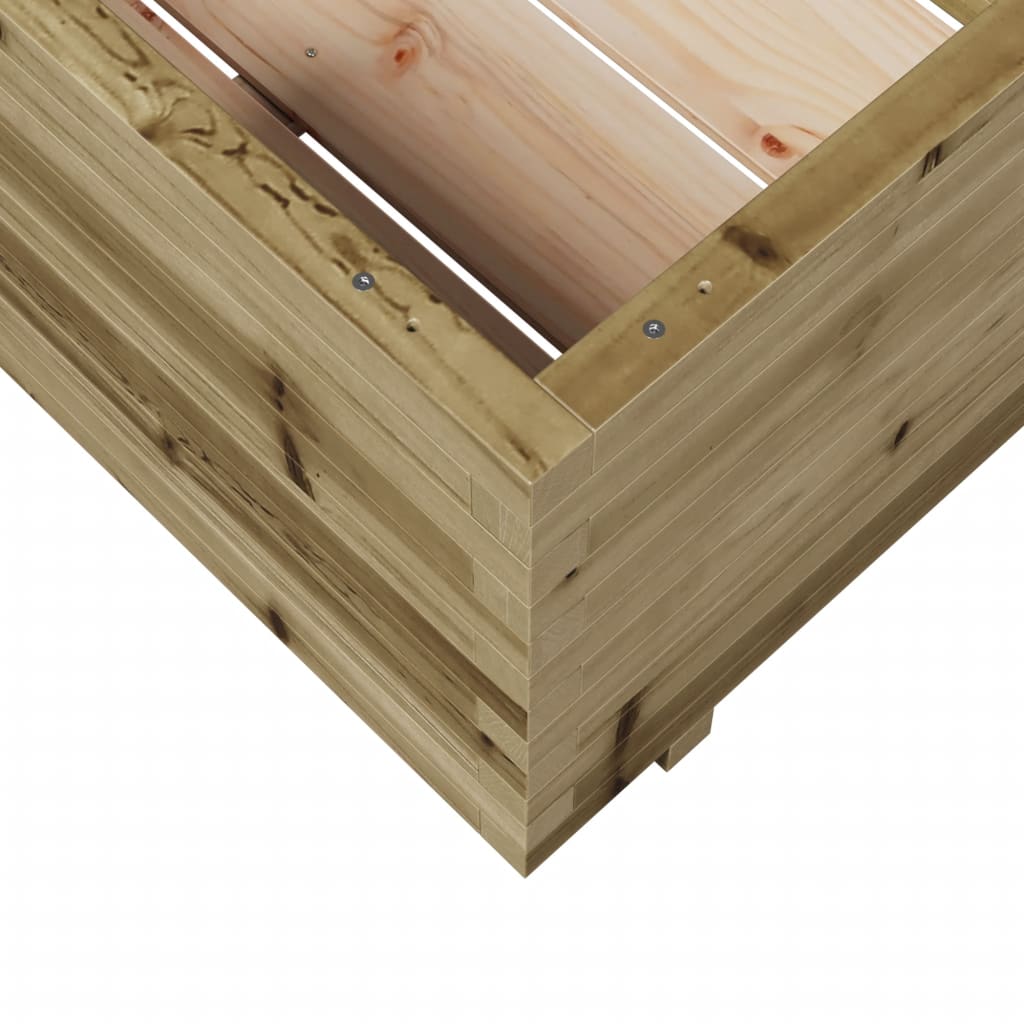 Plantenbak 70x70x49,5 cm geïmpregneerd grenenhout is nu te koop bij PeponiXL, paradijselijk wonen!