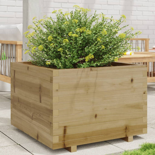 Plantenbak 70x70x49,5 cm geïmpregneerd grenenhout is nu te koop bij PeponiXL, paradijselijk wonen!