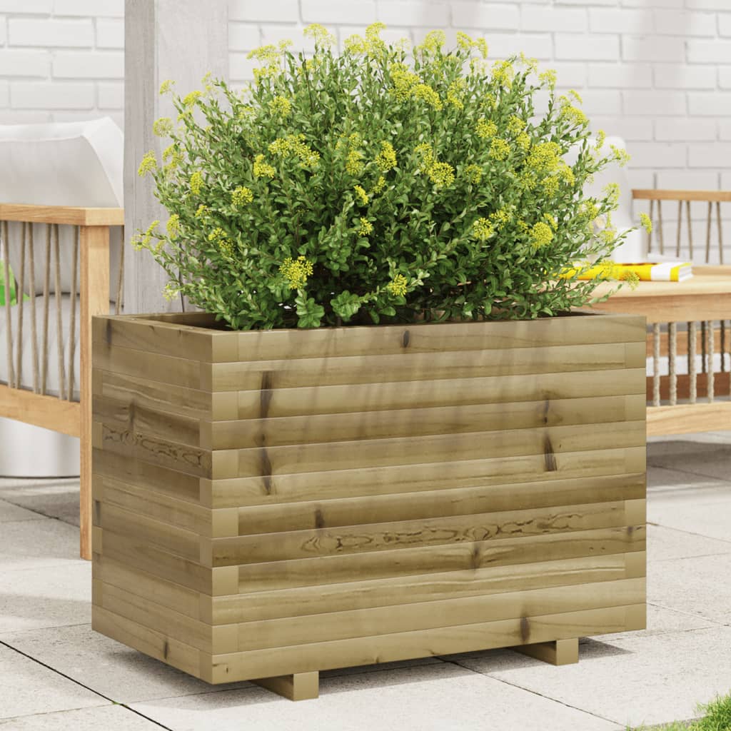 Plantenbak 70x40x49,5 cm geïmpregneerd grenenhout is nu te koop bij PeponiXL, paradijselijk wonen!