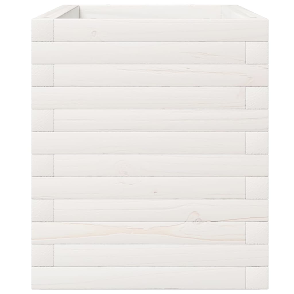 Plantenbak 110x40x49,5 cm massief grenenhout wit is nu te koop bij PeponiXL, paradijselijk wonen!