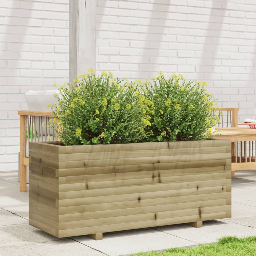 Plantenbak 110x40x49,5 cm geïmpregneerd grenenhout is nu te koop bij PeponiXL, paradijselijk wonen!