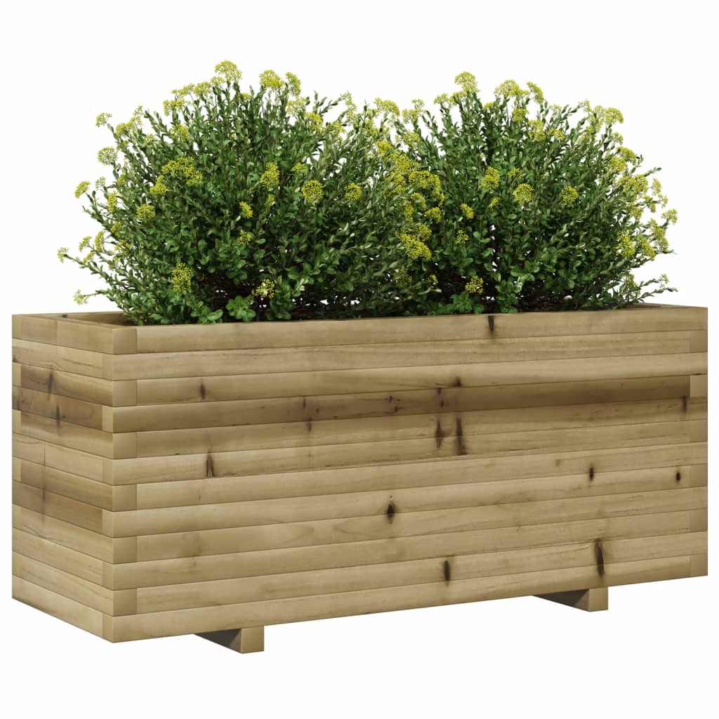 Plantenbak 110x40x49,5 cm geïmpregneerd grenenhout is nu te koop bij PeponiXL, paradijselijk wonen!