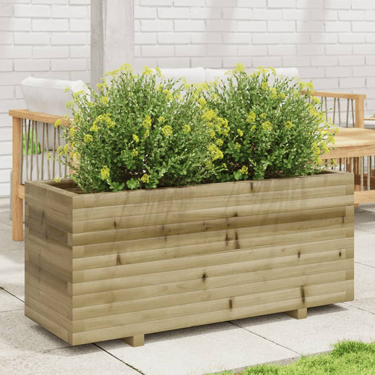Plantenbak 110x40x49,5 cm geïmpregneerd grenenhout is nu te koop bij PeponiXL, paradijselijk wonen!