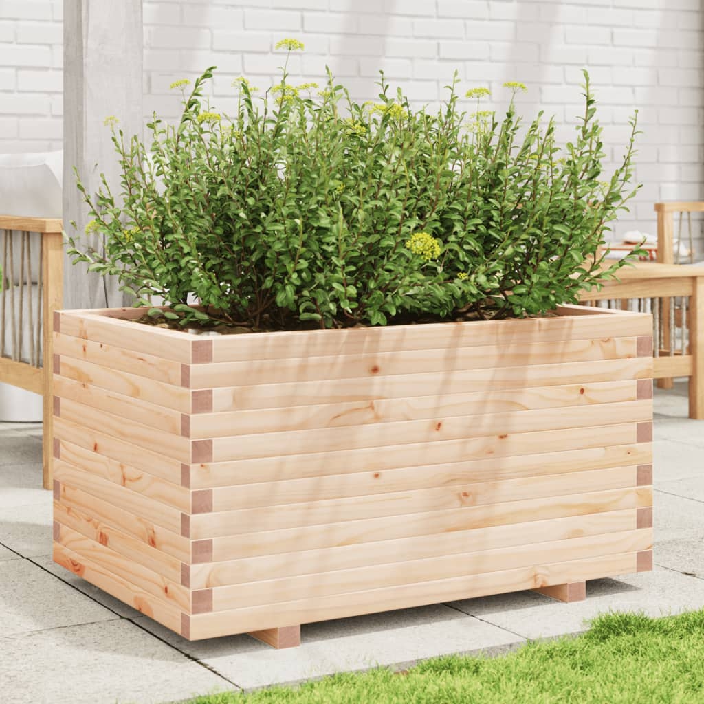 Plantenbak 90x60x49,5 cm massief grenenhout is nu te koop bij PeponiXL, paradijselijk wonen!