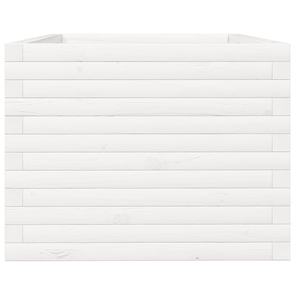 Plantenbak 90x60x49,5 cm massief grenenhout wit is nu te koop bij PeponiXL, paradijselijk wonen!