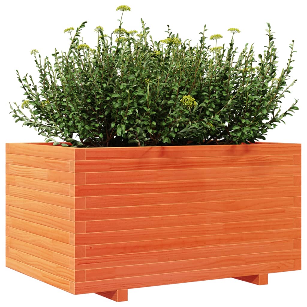 Plantenbak 90x60x49,5 cm massief grenenhout wasbruin is nu te koop bij PeponiXL, paradijselijk wonen!