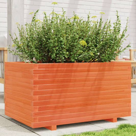 Plantenbak 90x60x49,5 cm massief grenenhout wasbruin is nu te koop bij PeponiXL, paradijselijk wonen!