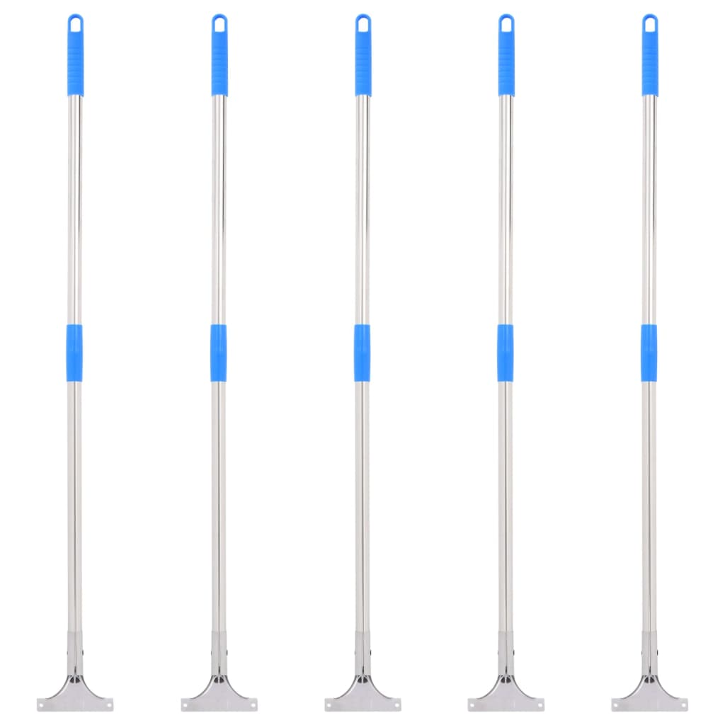 Vloerwisserhandgrepen 5 st 119,5 cm staal en kunststof is nu te koop bij PeponiXL, paradijselijk wonen!