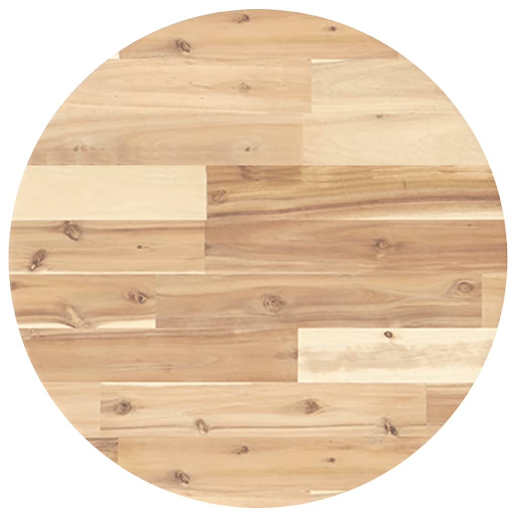 Tafelblad rond Ø 50x4 cm massief acaciahout is nu te koop bij PeponiXL, paradijselijk wonen!