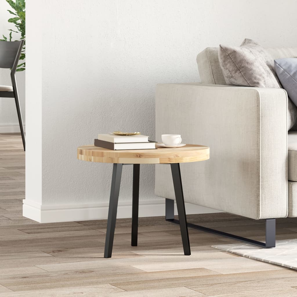 Tafelblad rond Ø 50x4 cm massief acaciahout is nu te koop bij PeponiXL, paradijselijk wonen!