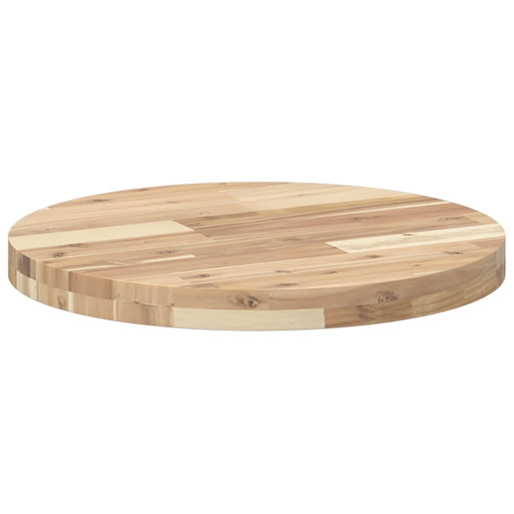 Tafelblad rond Ø 50x4 cm massief acaciahout is nu te koop bij PeponiXL, paradijselijk wonen!
