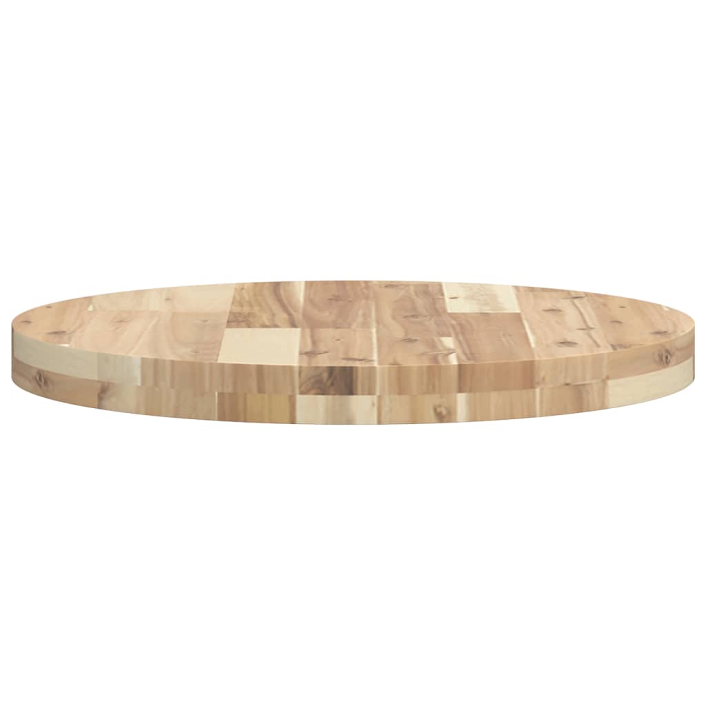 Tafelblad rond Ø 50x4 cm massief acaciahout is nu te koop bij PeponiXL, paradijselijk wonen!