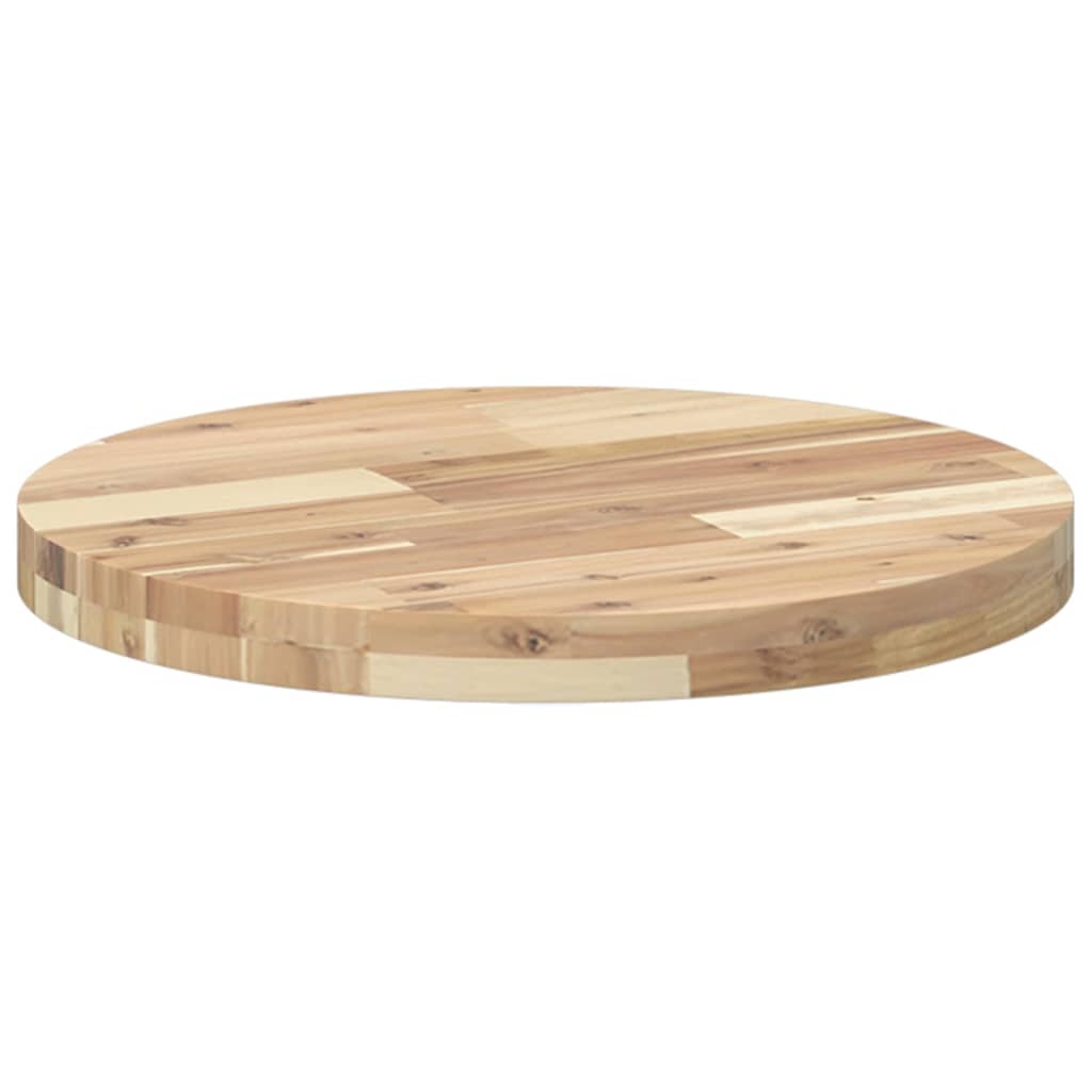 Tafelblad rond Ø 50x4 cm massief acaciahout is nu te koop bij PeponiXL, paradijselijk wonen!