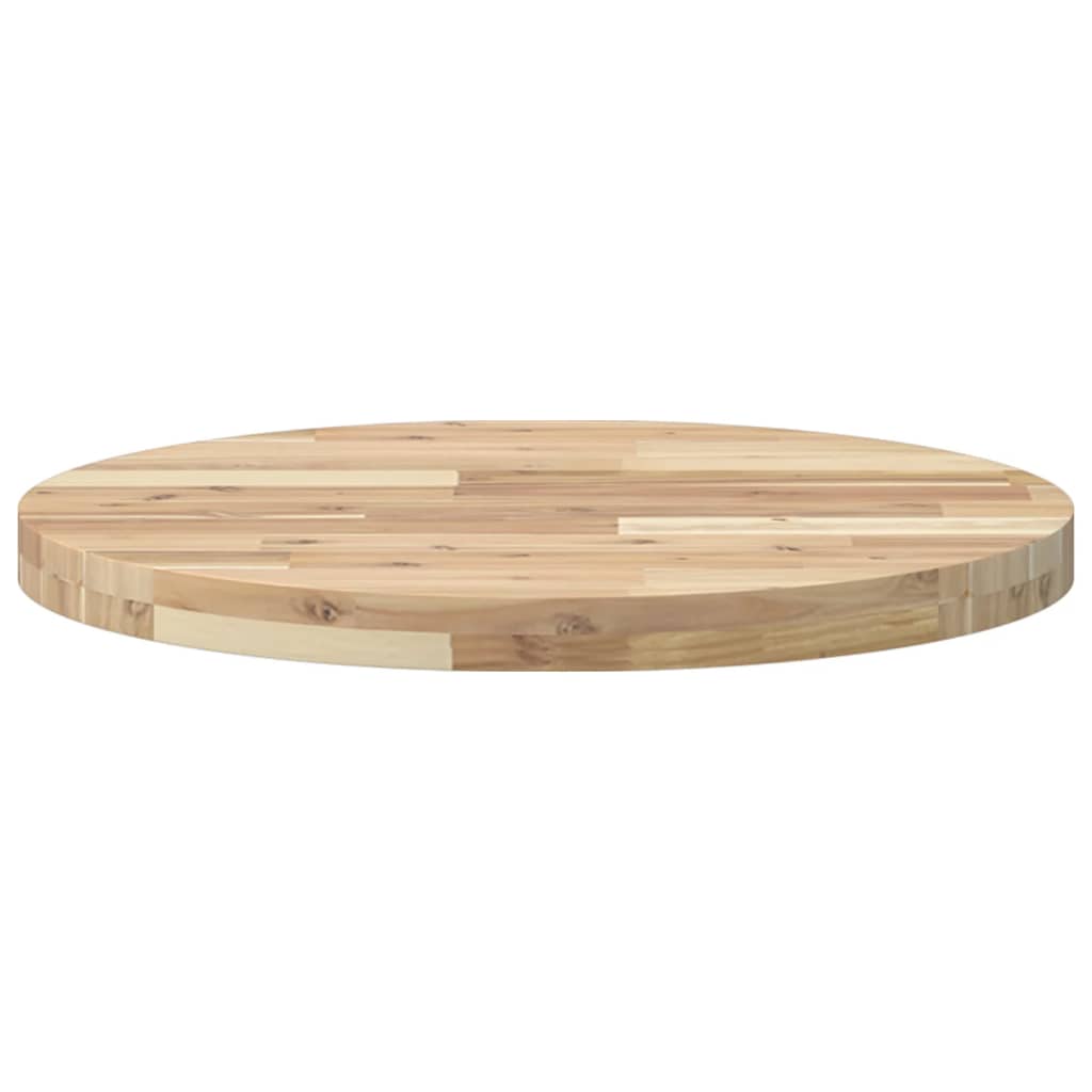 Tafelblad rond Ø 60x4 cm massief acaciahout is nu te koop bij PeponiXL, paradijselijk wonen!