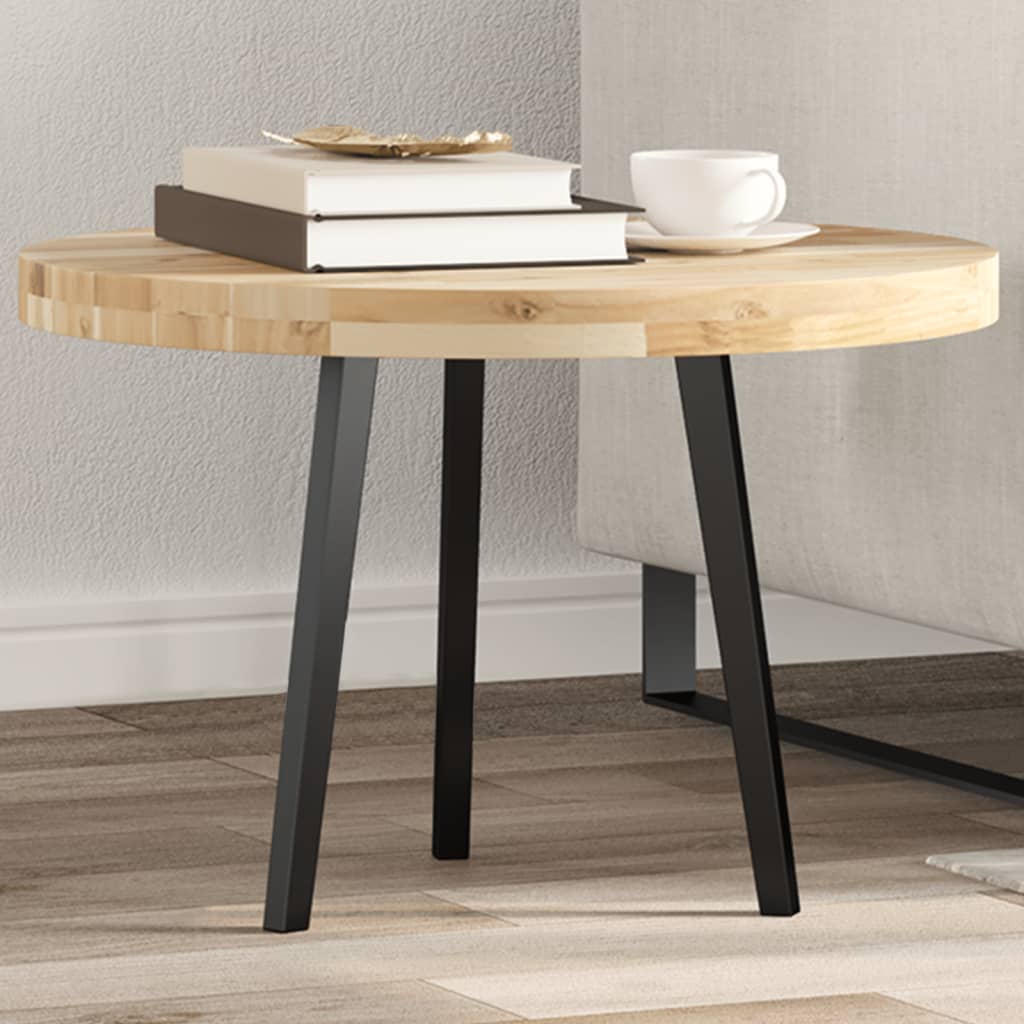 Tafelblad rond Ø 60x4 cm massief acaciahout is nu te koop bij PeponiXL, paradijselijk wonen!