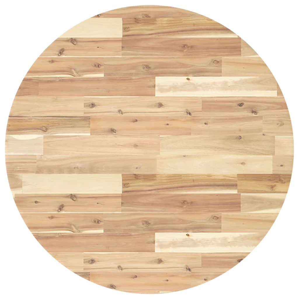 Tafelblad rond Ø 80x4 cm massief acaciahout is nu te koop bij PeponiXL, paradijselijk wonen!