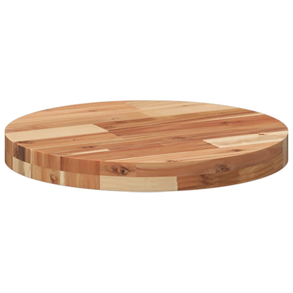 Tafelblad rond Ø 40x4 cm massief acaciahout is nu te koop bij PeponiXL, paradijselijk wonen!
