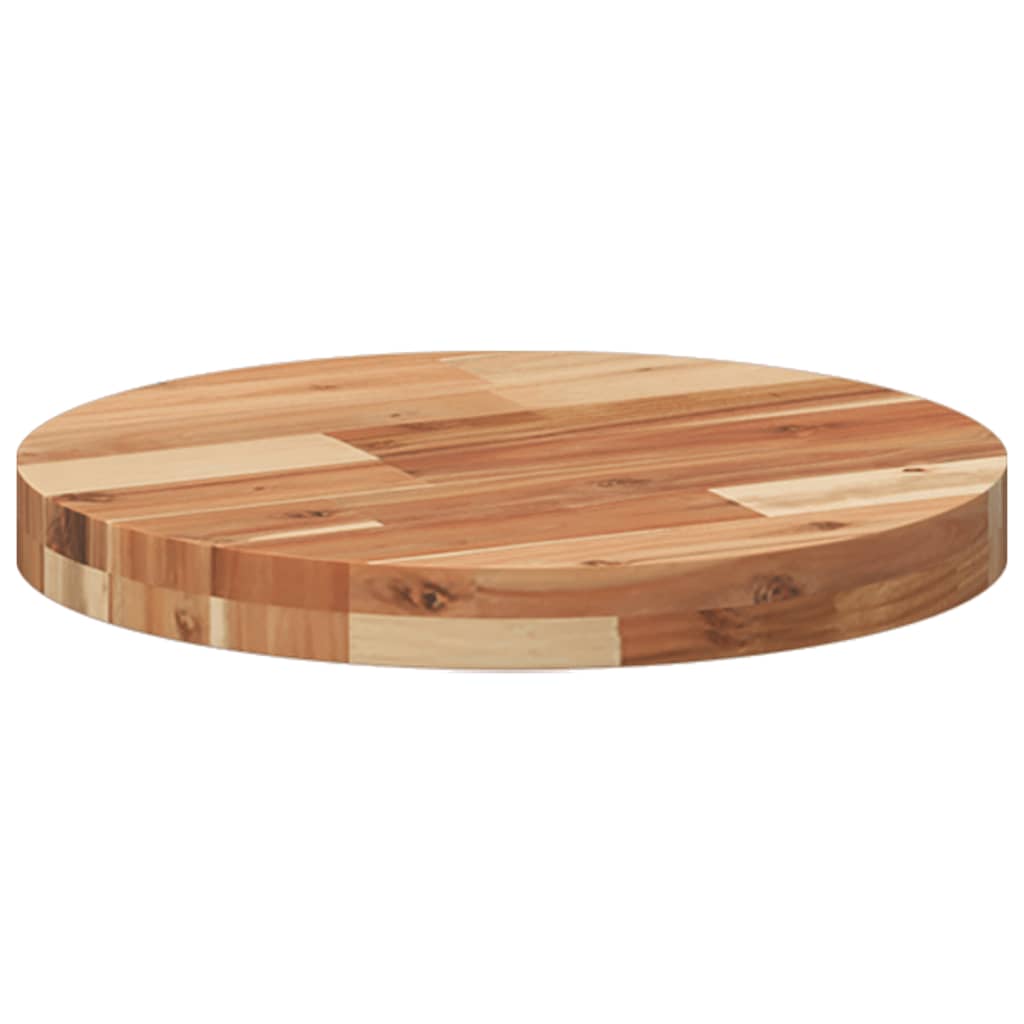 Tafelblad rond Ø 40x4 cm massief acaciahout is nu te koop bij PeponiXL, paradijselijk wonen!