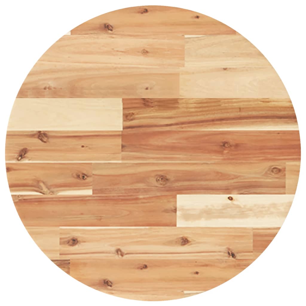Tafelblad rond Ø 50x4 cm massief acaciahout is nu te koop bij PeponiXL, paradijselijk wonen!