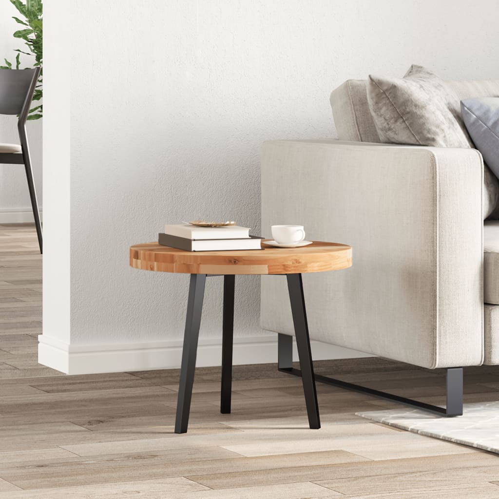 Tafelblad rond Ø 50x4 cm massief acaciahout is nu te koop bij PeponiXL, paradijselijk wonen!
