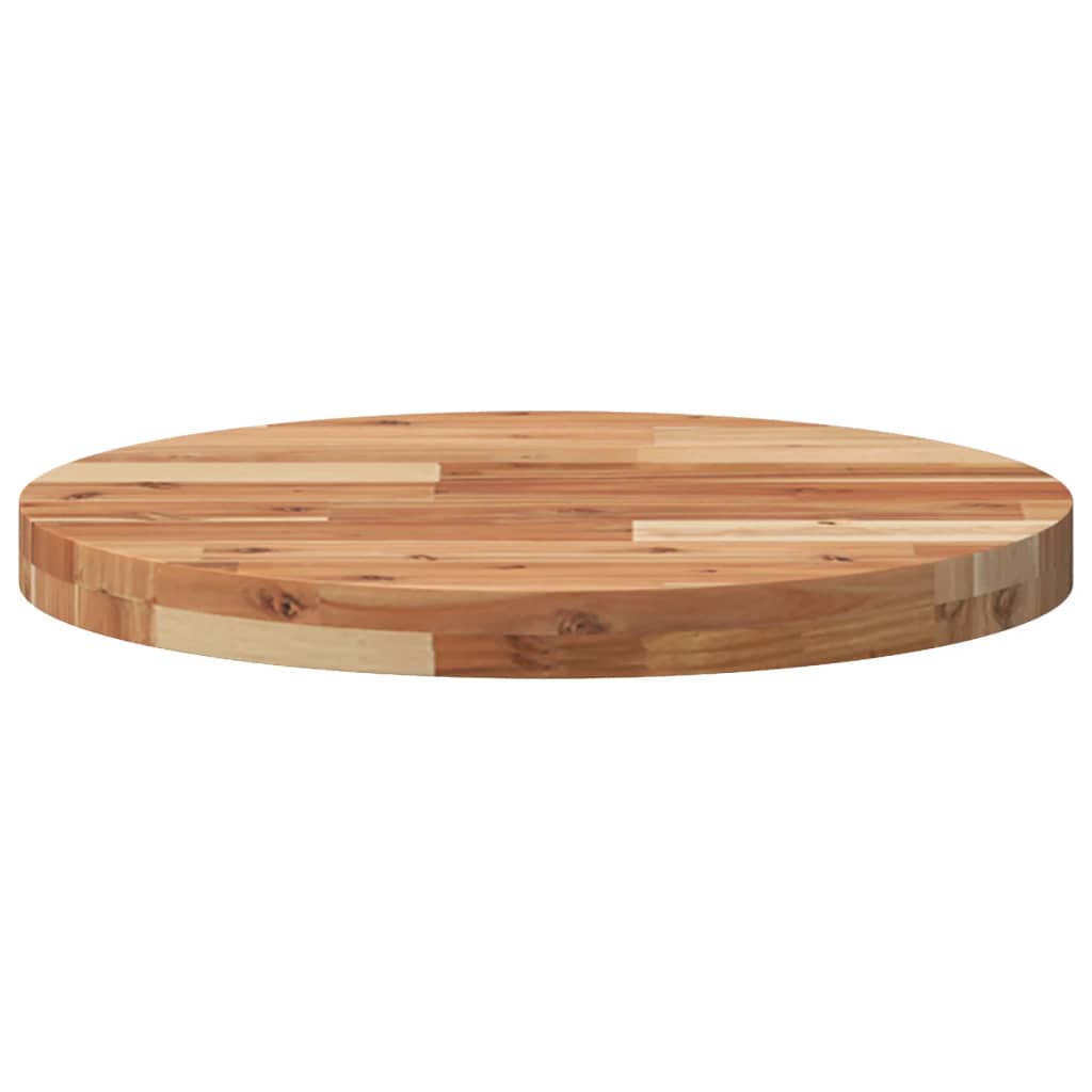 Tafelblad rond Ø 50x4 cm massief acaciahout is nu te koop bij PeponiXL, paradijselijk wonen!
