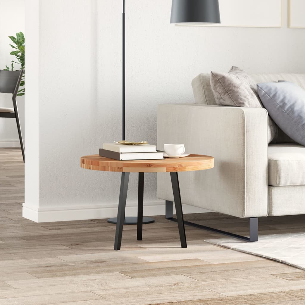 Tafelblad rond Ø 60x4 cm massief acaciahout is nu te koop bij PeponiXL, paradijselijk wonen!