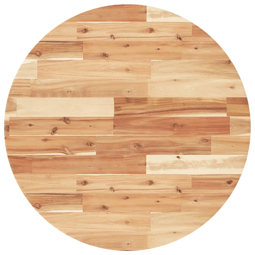Tafelblad rond Ø 70x4 cm massief acaciahout is nu te koop bij PeponiXL, paradijselijk wonen!
