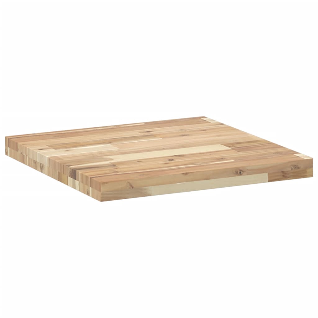 Tafelblad vierkant 50x50x4 cm massief acaciahout is nu te koop bij PeponiXL, paradijselijk wonen!