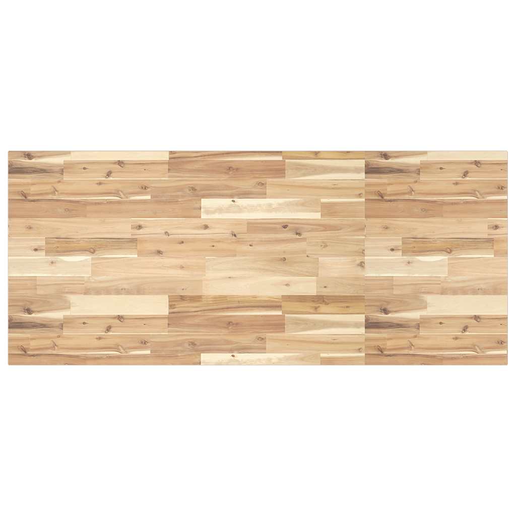 Tafelblad rechthoekig 120x60x2 cm massief acaciahout is nu te koop bij PeponiXL, paradijselijk wonen!