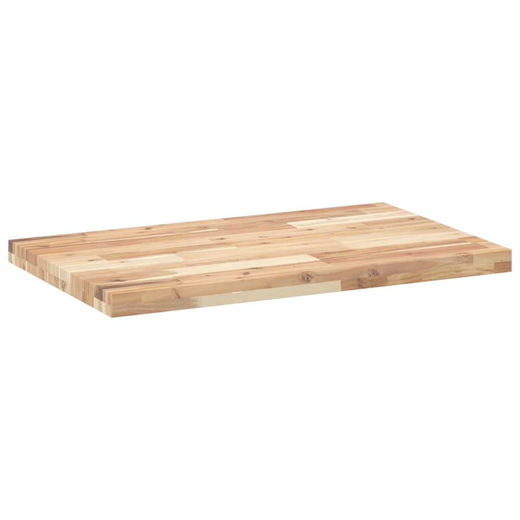 Tafelblad rechthoekig 80x50x4 cm massief acaciahout is nu te koop bij PeponiXL, paradijselijk wonen!