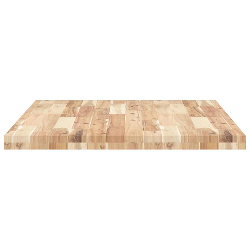 Tafelblad rechthoekig 80x70x4 cm massief acaciahout is nu te koop bij PeponiXL, paradijselijk wonen!