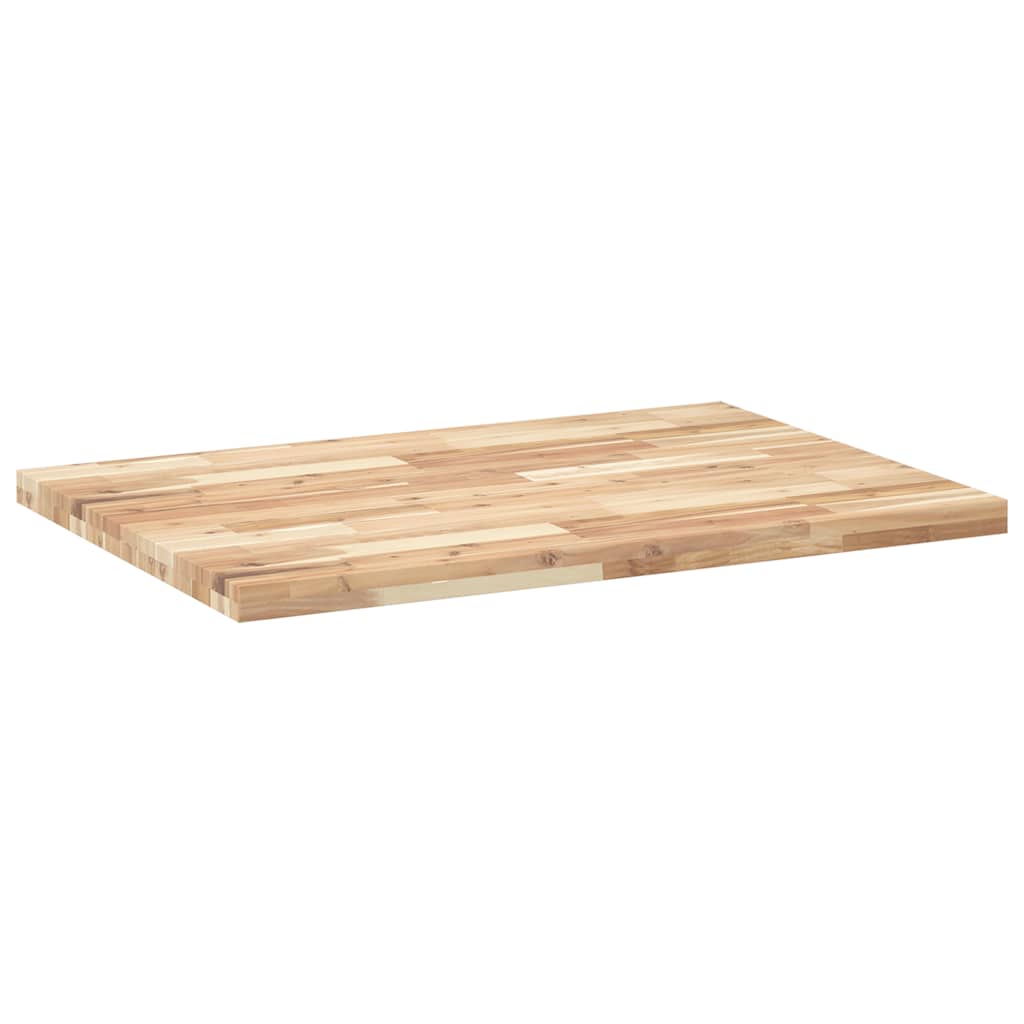 Tafelblad rechthoekig 80x70x4 cm massief acaciahout is nu te koop bij PeponiXL, paradijselijk wonen!