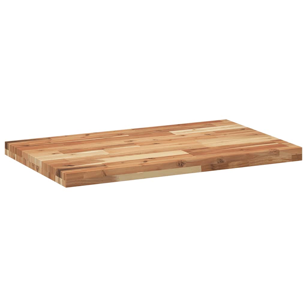 Tafelblad rechthoekig 80x50x4 cm massief acaciahout is nu te koop bij PeponiXL, paradijselijk wonen!